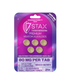 7Stax Mixed Berry 80mg Alkaloid Tablets 5ct