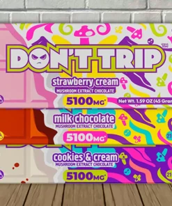 Dozo Don't Trip Cookies & Cream Chocolate Bar 45g