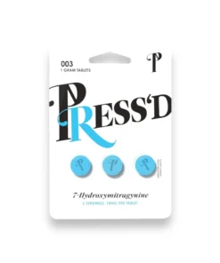 Press’d 18mg Tablets 7-Hydroxymitragynine Kratom 3ct