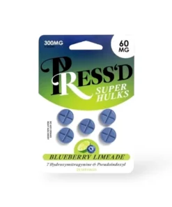 Press’d Blueberry Limeade 60mg Super Hulks Tablets 5ct