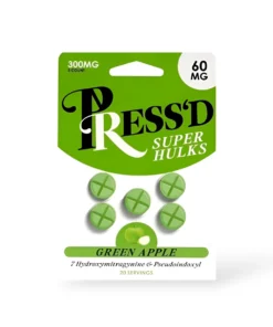 Press’d Green Apple 60mg Super Hulks Tablets 5ct