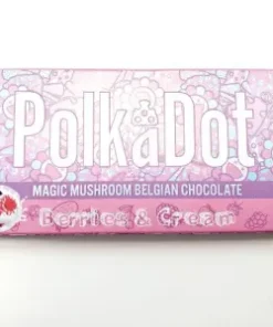 Polkadot Berries & Cream Mushroom Chocolate Bar