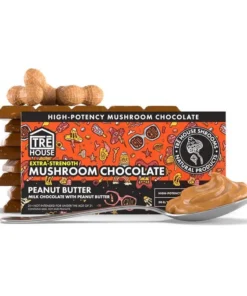Tre House Magic Mushroom Microdose Blend Peanut Butter Chocolate Bar 50g