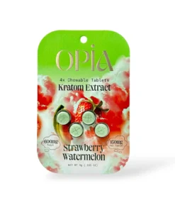 Opia 150mg Strawberry Watermelon Kratom Extract Chewable Tablets 4ct
