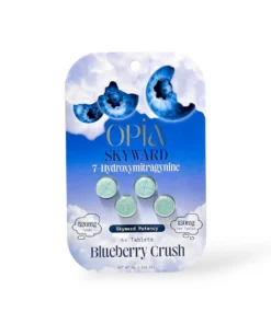 Opia Skyward 130mg Blueberry Crush 7-Hydroxymitragynine Chewable Tablets 4ct