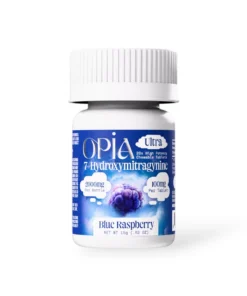 Opia Ultra 100mg Blue Raspberry 7-Hydroxymitragynine Chewable Tablet