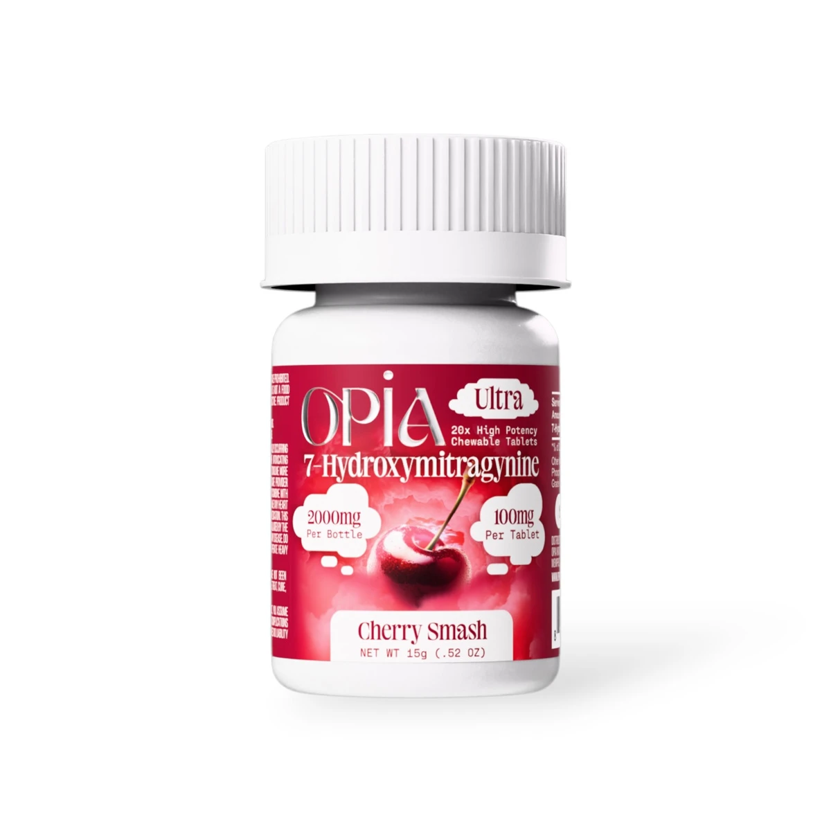 Opia Ultra 100mg Cherry Smash 7-Hydroxymitragynine Chewable Tablet
