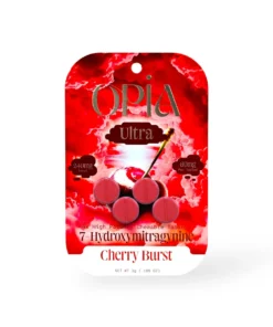 Opia Ultra 60mg Cherry Burst 7-Hydroxymitragynine Chewable Tablets 4ct