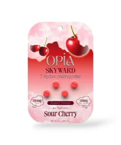 Opia Skyward 130mg Sour Cherry 7-Hydroxymitragynine Chewable Tablets 4ct
