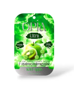 Opia Ultra 60mg Kiwi Apple 7-Hydroxymitragynine Chewable Tablets 4ct